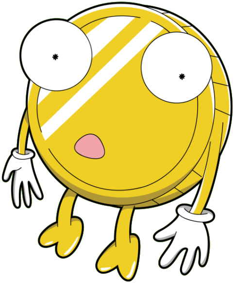 The Schmeckle — the project's gold coin character